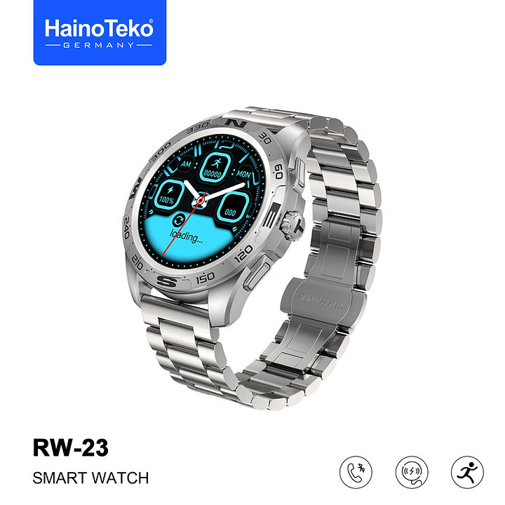 HainoTeko RW-23 Stainless Steel Smart Watch Silver