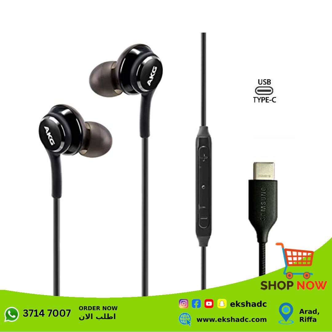 AKG Type-C Wired Earphone Black
