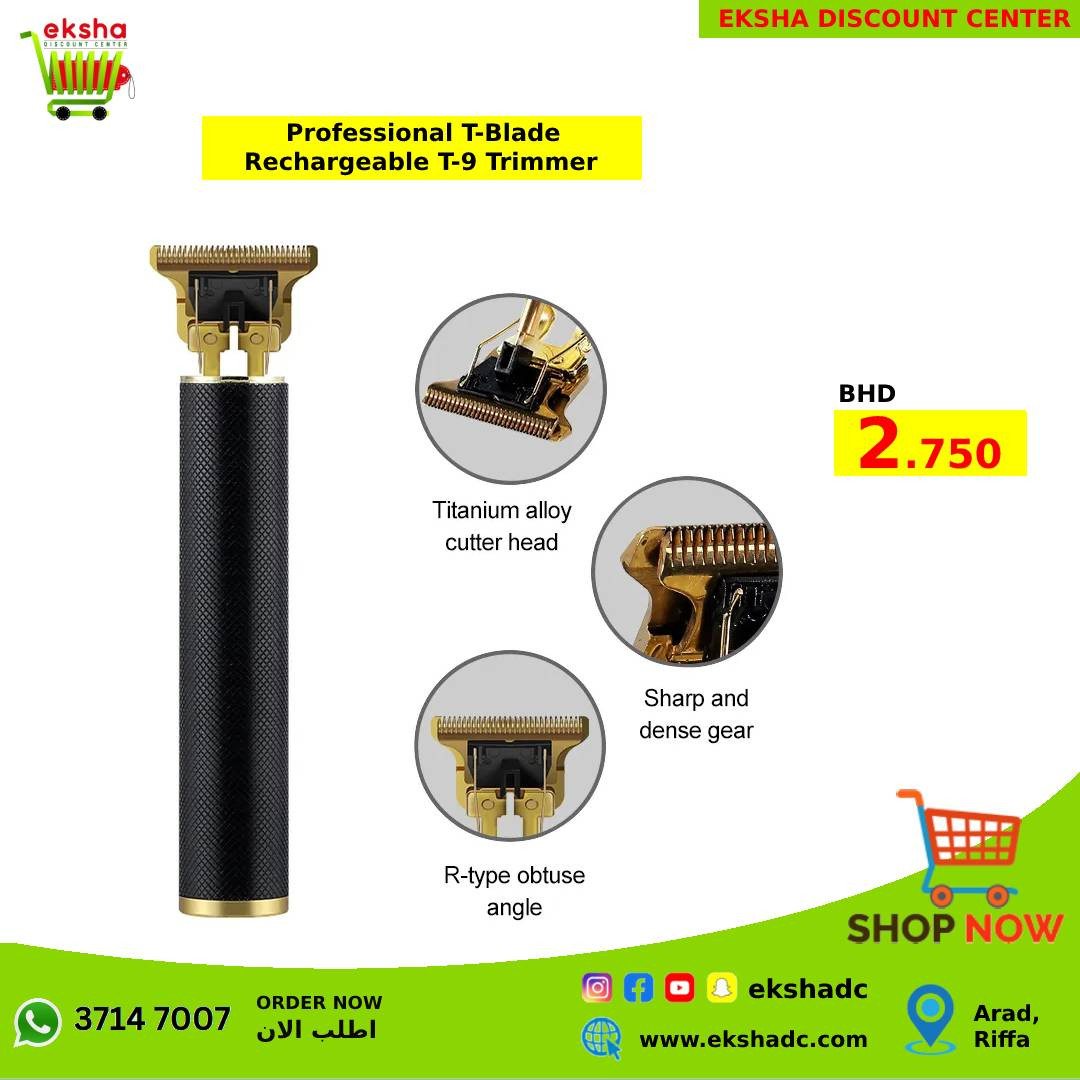 Professional T-Blade Rechargeable T9 Trimmer